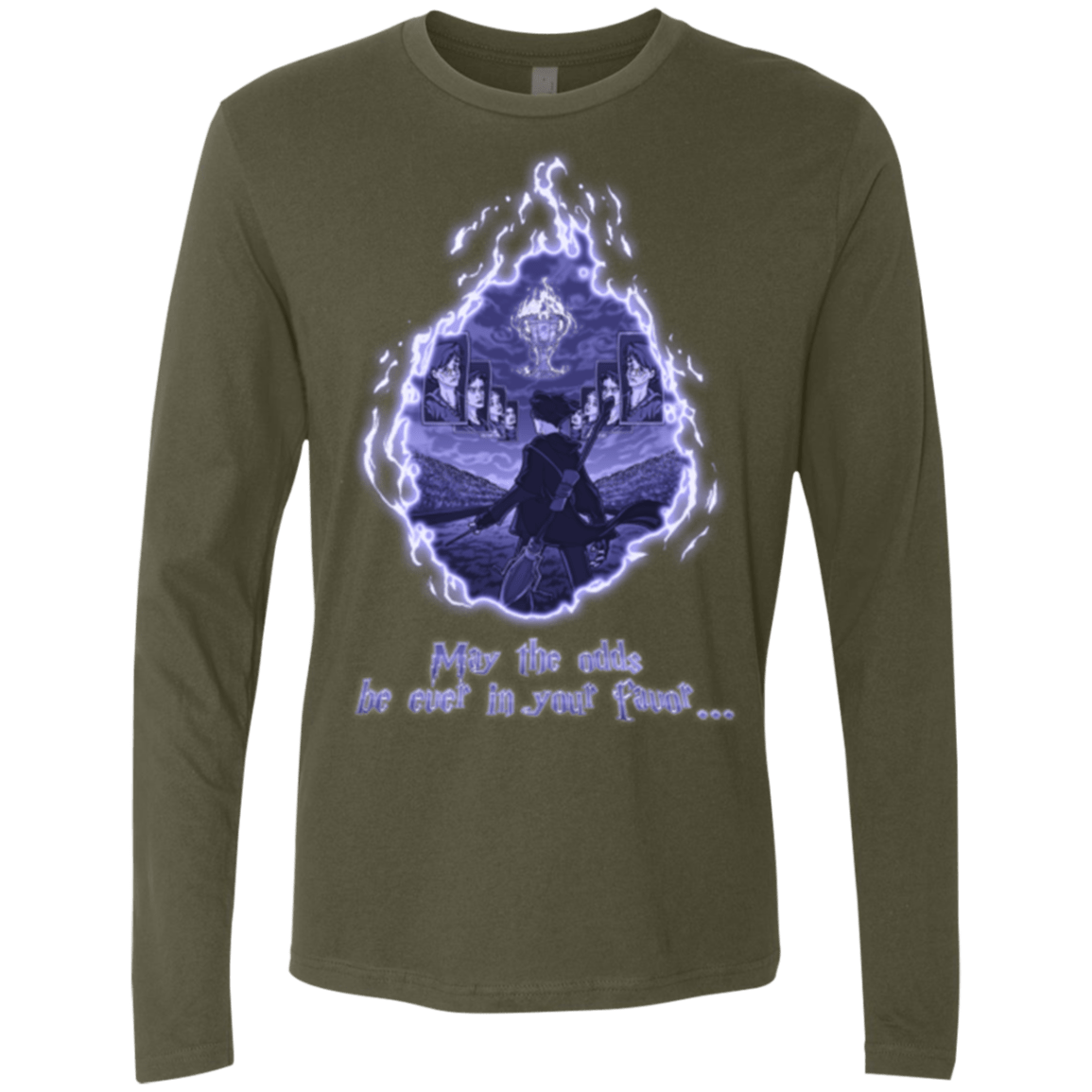 T-Shirts Military Green / Small Potter Games Men's Premium Long Sleeve