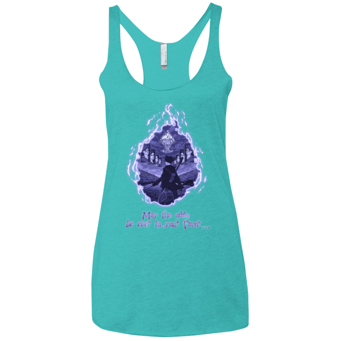 T-Shirts Tahiti Blue / X-Small Potter Games Women's Triblend Racerback Tank