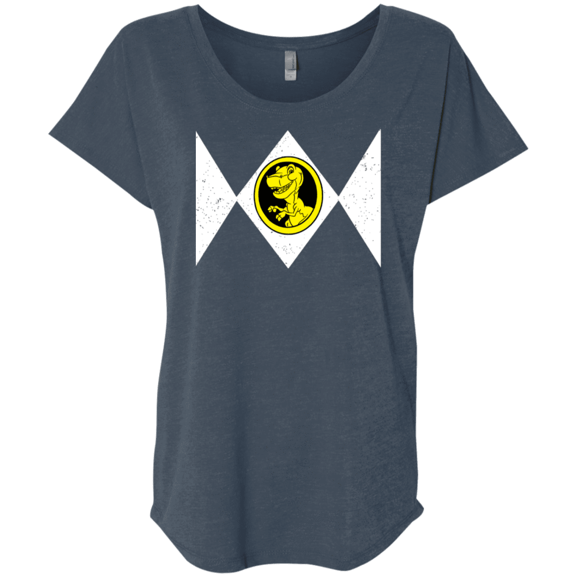 T-Shirts Indigo / X-Small Power Chomper Triblend Dolman Sleeve