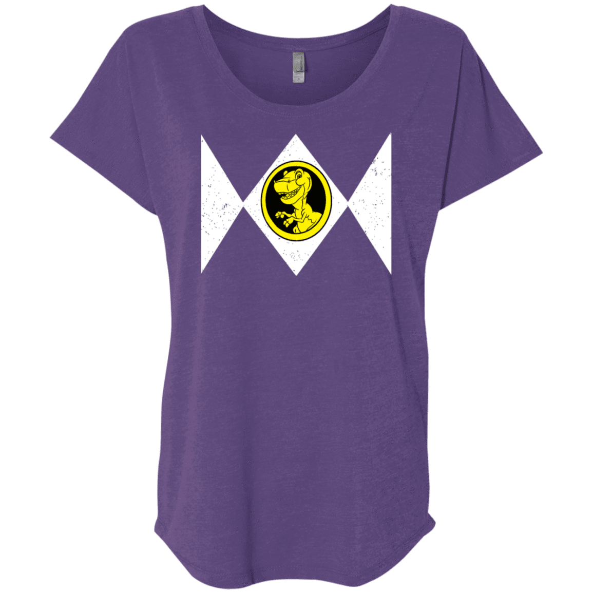 T-Shirts Purple Rush / X-Small Power Chomper Triblend Dolman Sleeve
