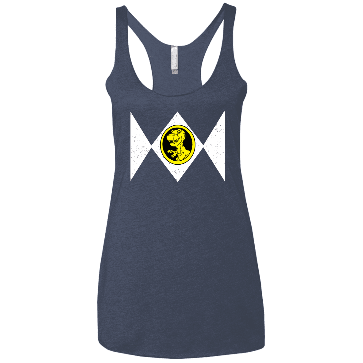 T-Shirts Vintage Navy / X-Small Power Chomper Women's Triblend Racerback Tank