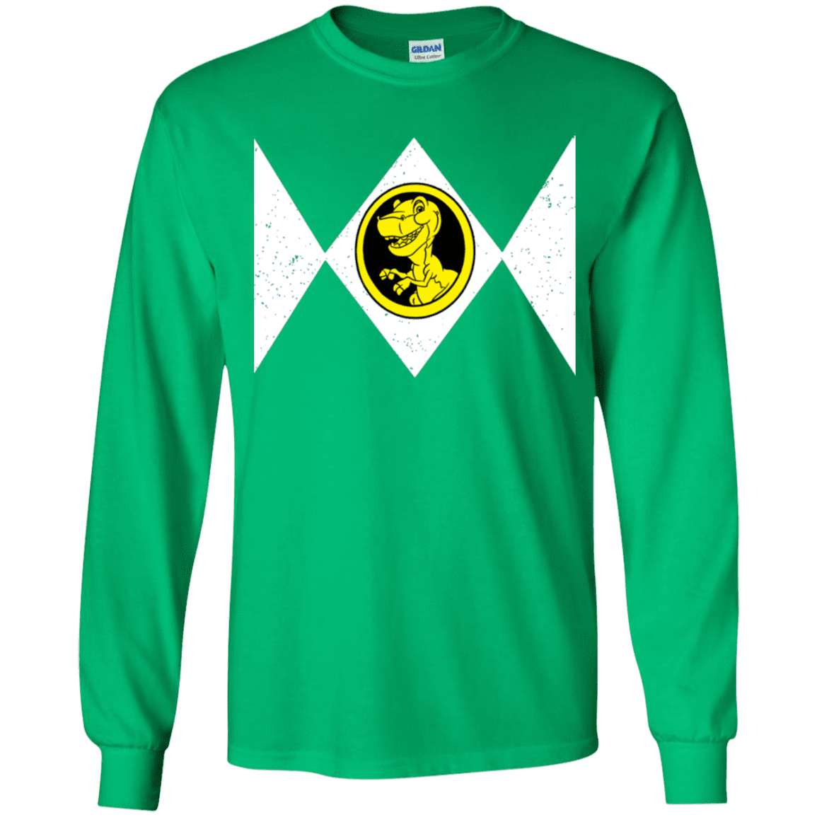 T-Shirts Irish Green / YS Power Chomper Youth Long Sleeve T-Shirt