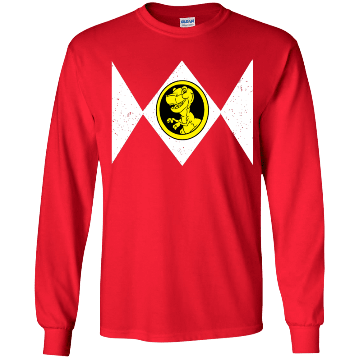 T-Shirts Red / YS Power Chomper Youth Long Sleeve T-Shirt
