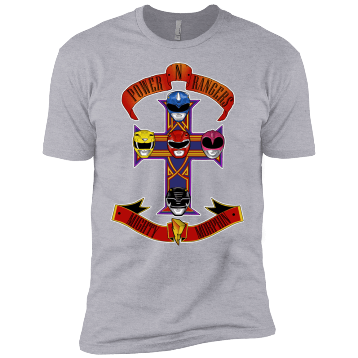 T-Shirts Heather Grey / YXS Power N Rangers Boys Premium T-Shirt