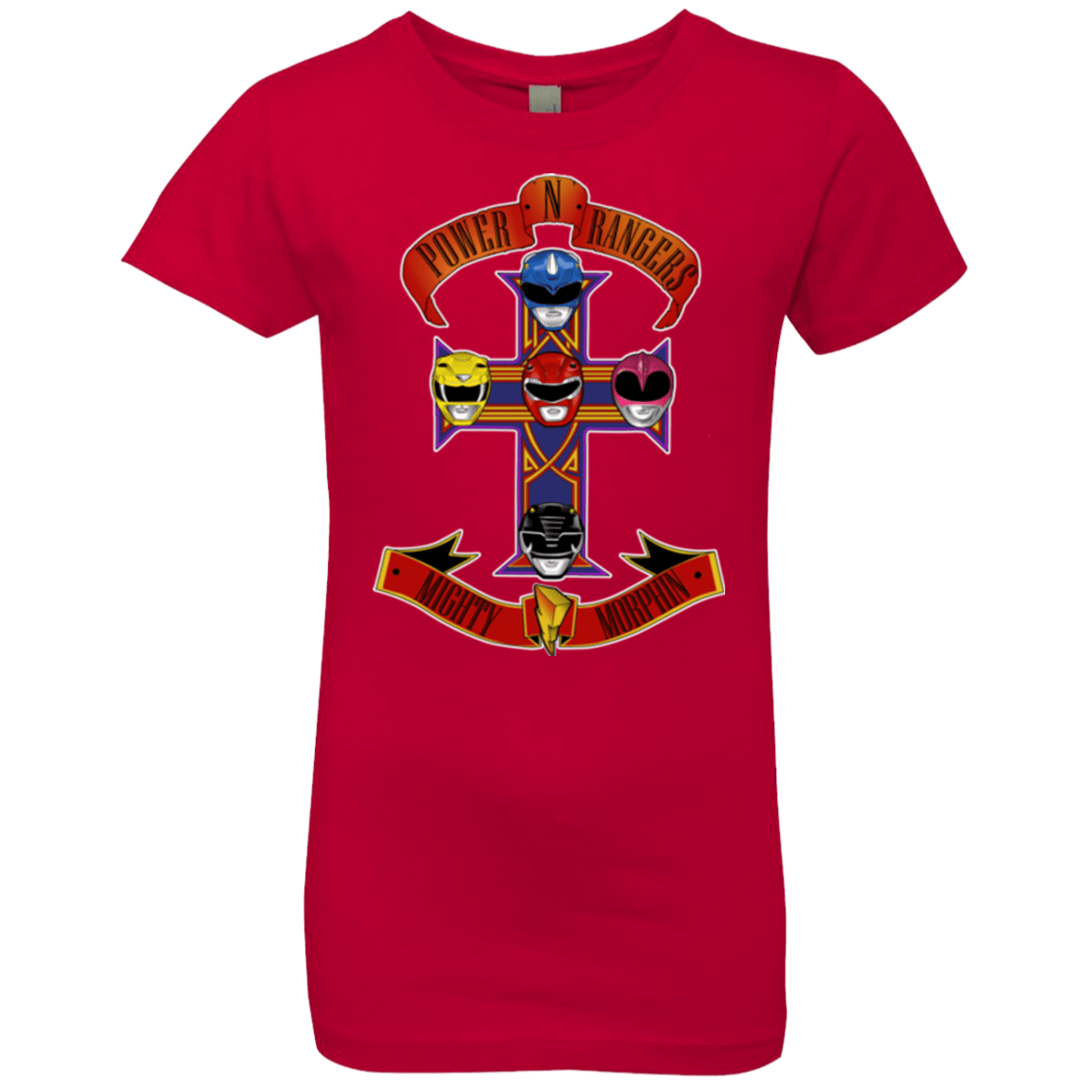 T-Shirts Red / YXS Power N Rangers Girls Premium T-Shirt