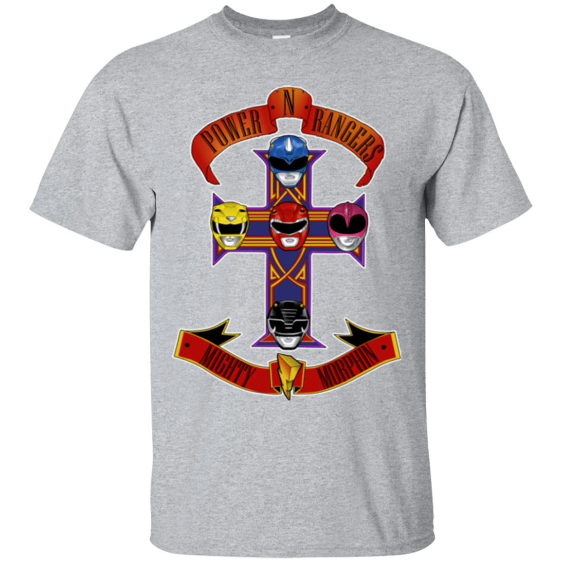 T-Shirts Sport Grey / Small Power N Rangers T-Shirt