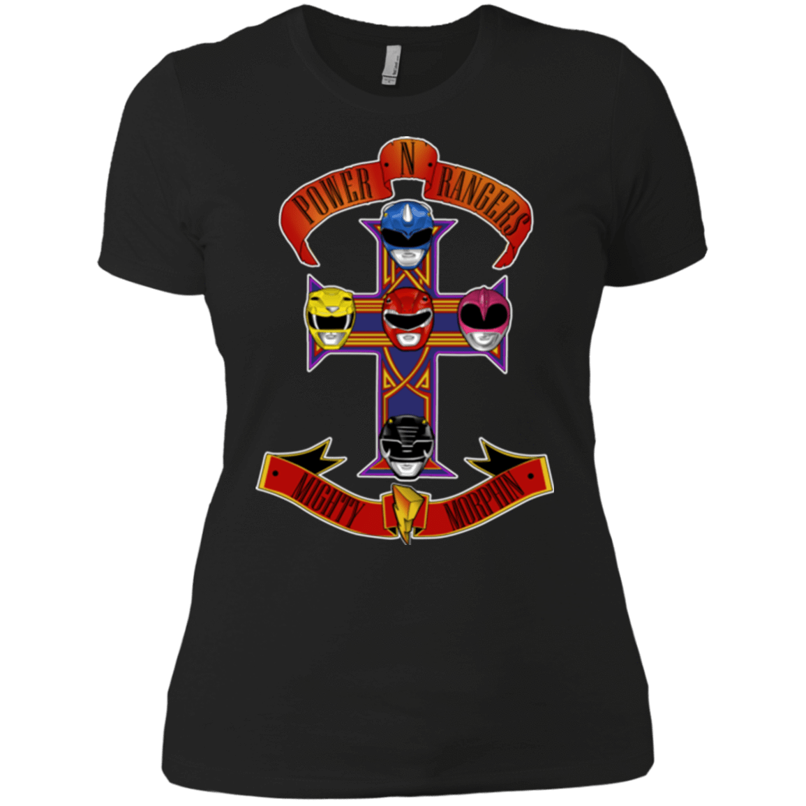 T-Shirts Black / X-Small Power N Rangers Women's Premium T-Shirt