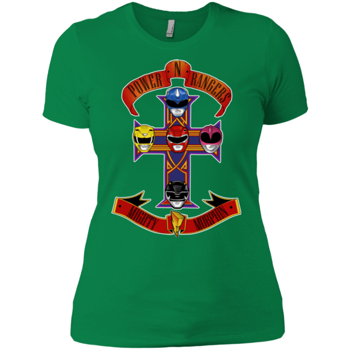 T-Shirts Kelly Green / X-Small Power N Rangers Women's Premium T-Shirt