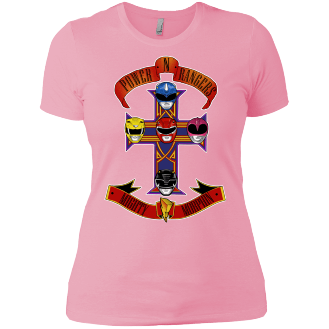 T-Shirts Light Pink / X-Small Power N Rangers Women's Premium T-Shirt