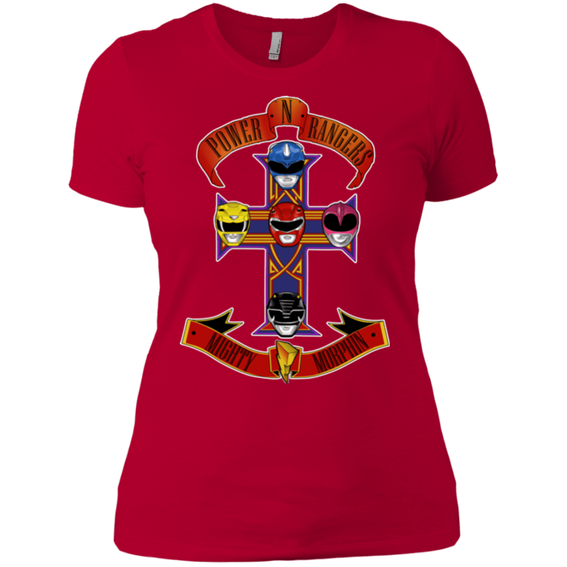 T-Shirts Red / X-Small Power N Rangers Women's Premium T-Shirt