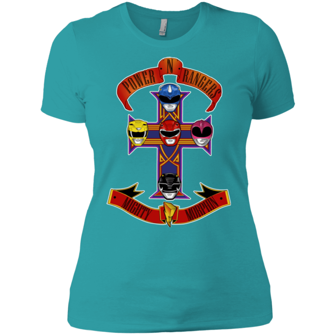 T-Shirts Tahiti Blue / X-Small Power N Rangers Women's Premium T-Shirt