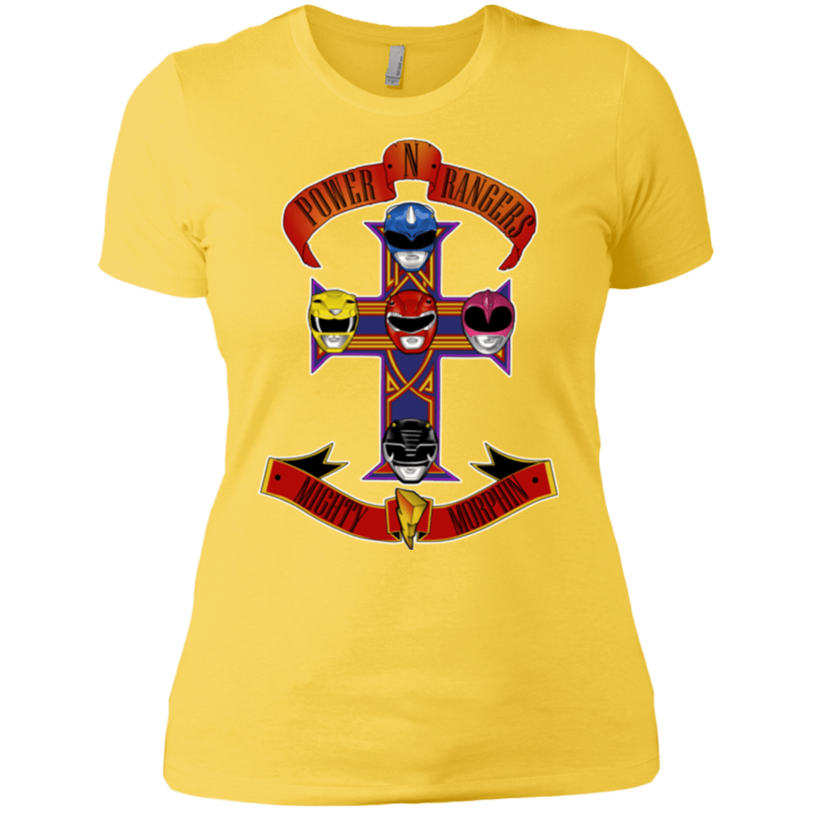 T-Shirts Vibrant Yellow / X-Small Power N Rangers Women's Premium T-Shirt