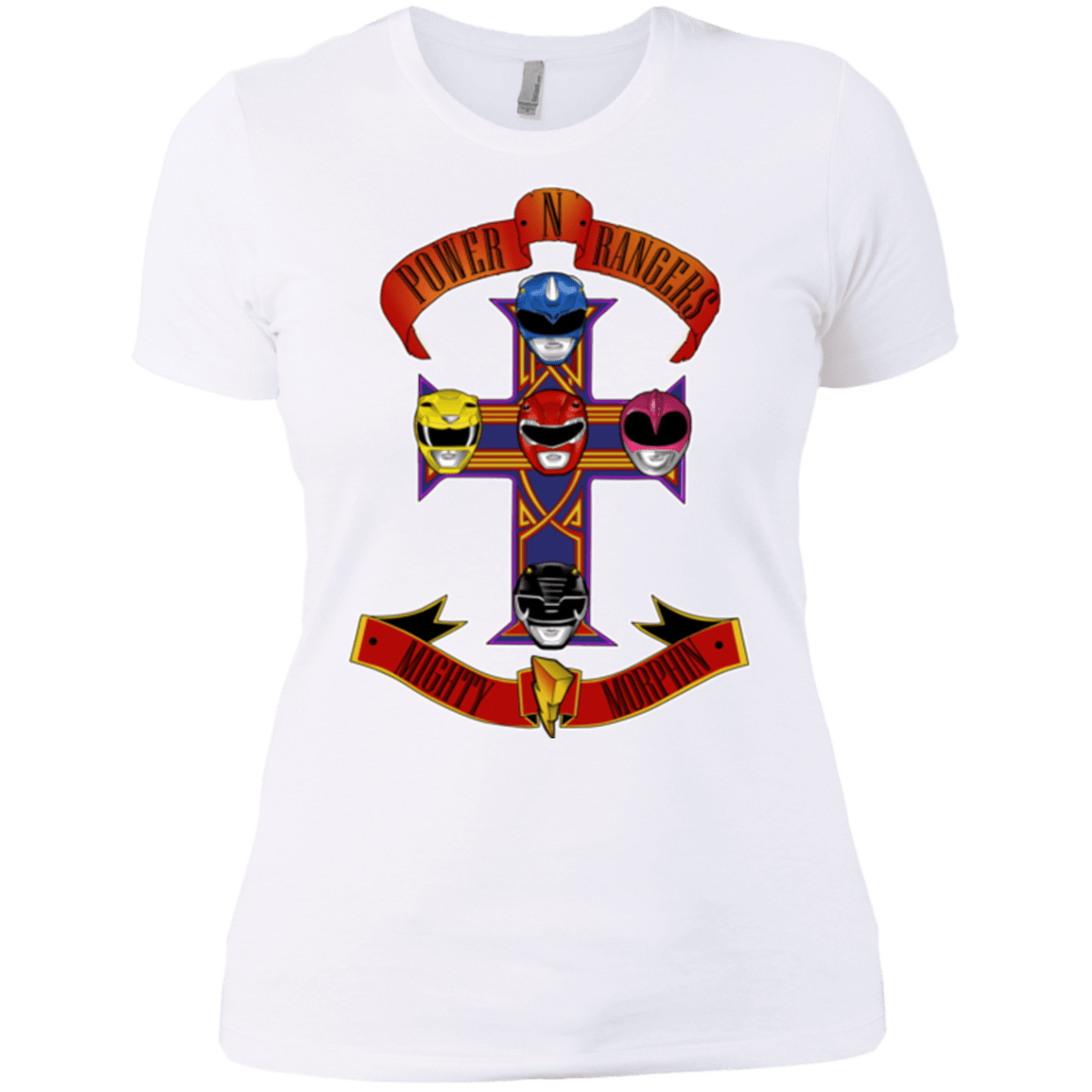 T-Shirts White / X-Small Power N Rangers Women's Premium T-Shirt
