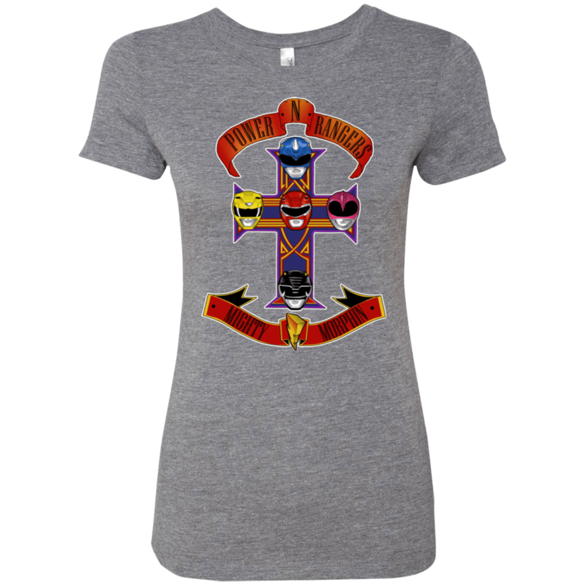 T-Shirts Premium Heather / Small Power N Rangers Women's Triblend T-Shirt