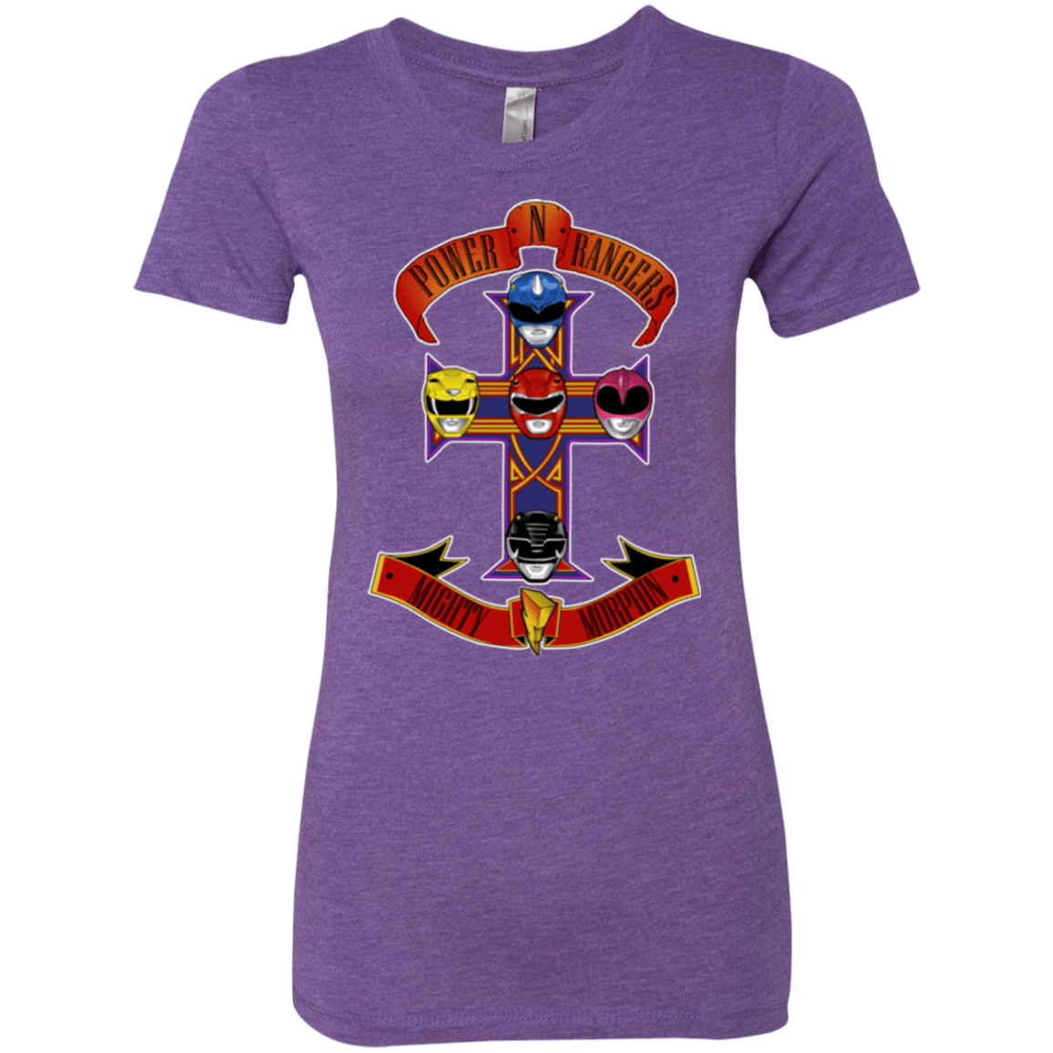 T-Shirts Purple Rush / Small Power N Rangers Women's Triblend T-Shirt