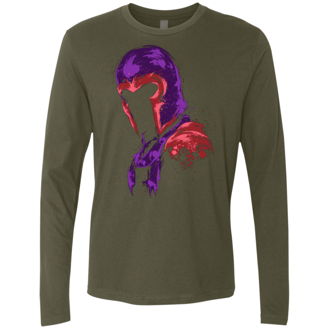 T-Shirts Military Green / Small Power of magnetism Men's Premium Long Sleeve