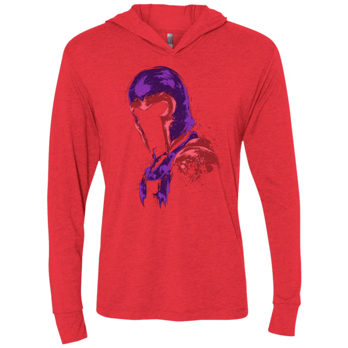 T-Shirts Vintage Red / X-Small Power of magnetism Triblend Long Sleeve Hoodie Tee