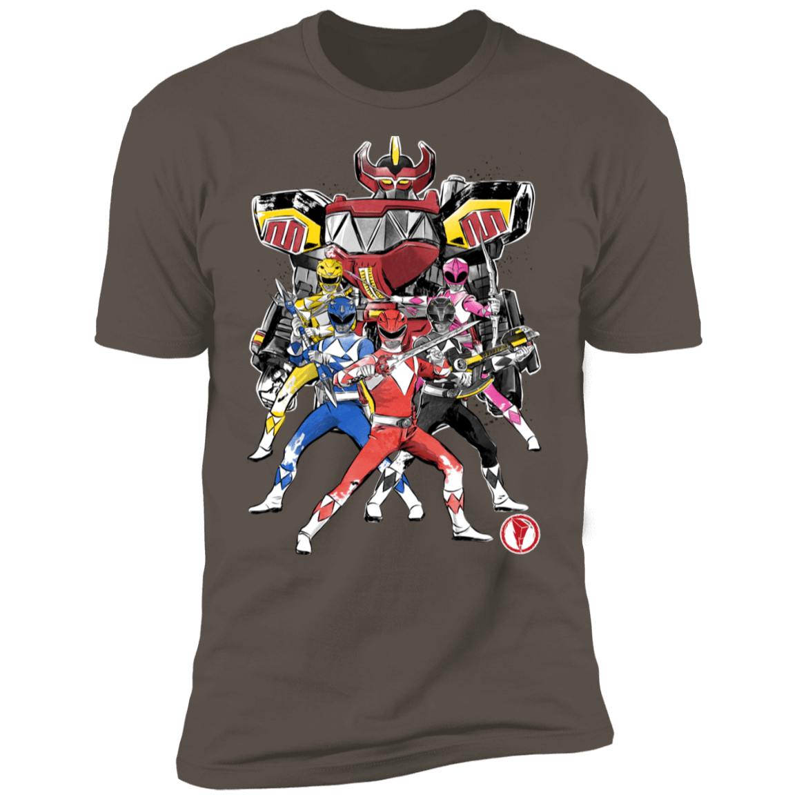T-Shirts Warm Grey / S Power Rangers sumi-e Men's Premium T-Shirt