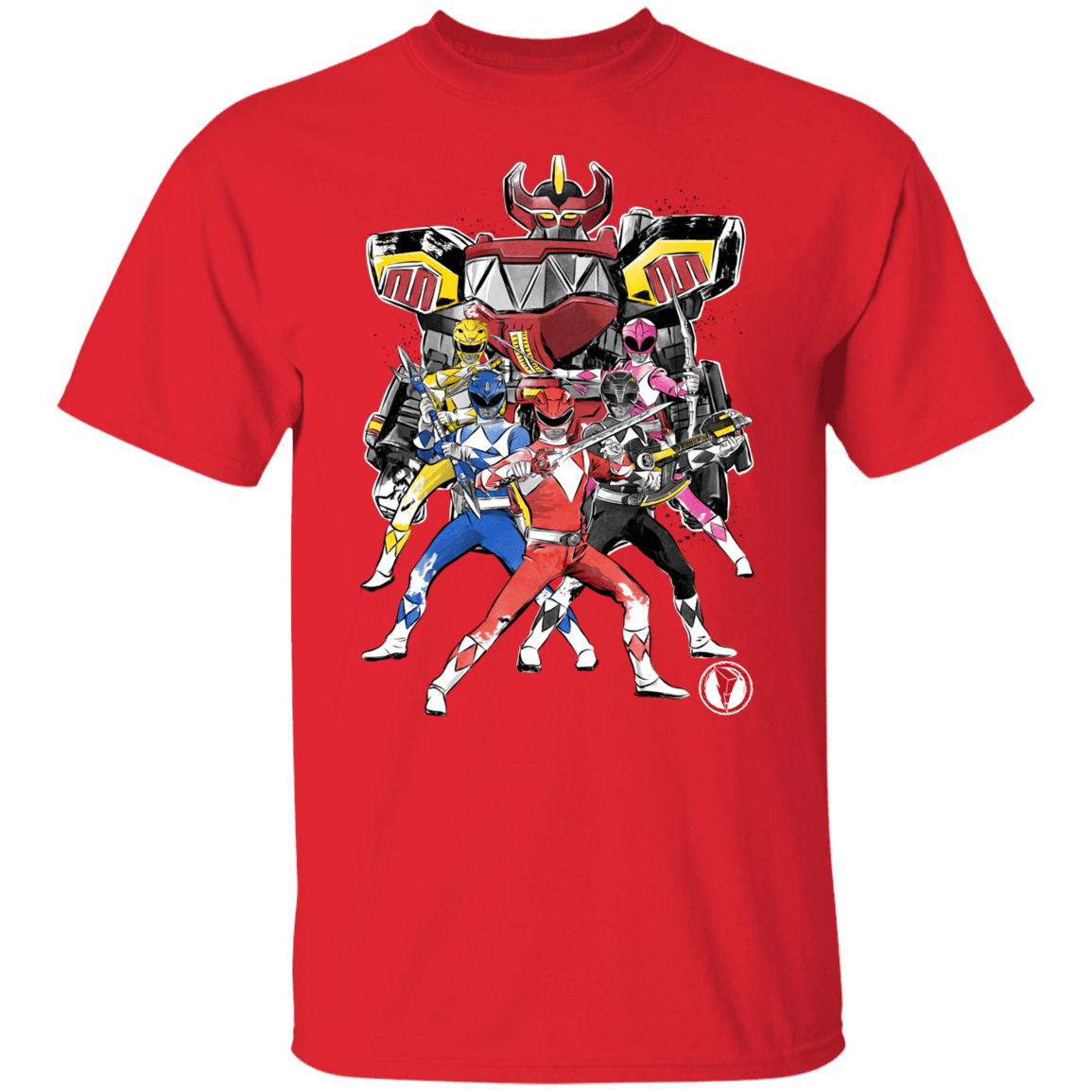 T-Shirts Red / S Power Rangers sumi-e T-Shirt