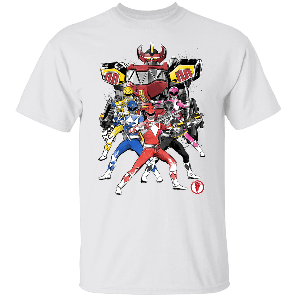 T-Shirts White / S Power Rangers sumi-e T-Shirt