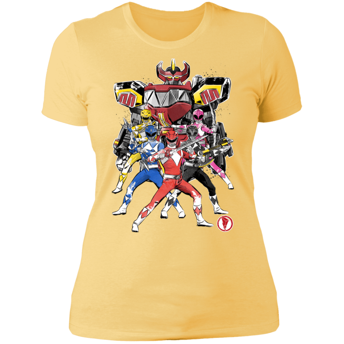 T-Shirts Banana Cream/ / S Power Rangers sumi-e Women's Premium T-Shirt