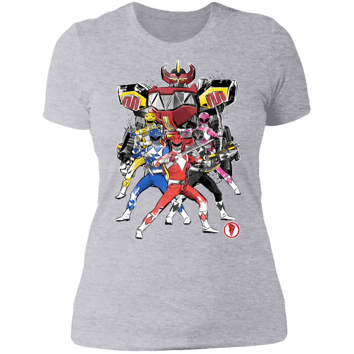 T-Shirts Heather Grey / S Power Rangers sumi-e Women's Premium T-Shirt