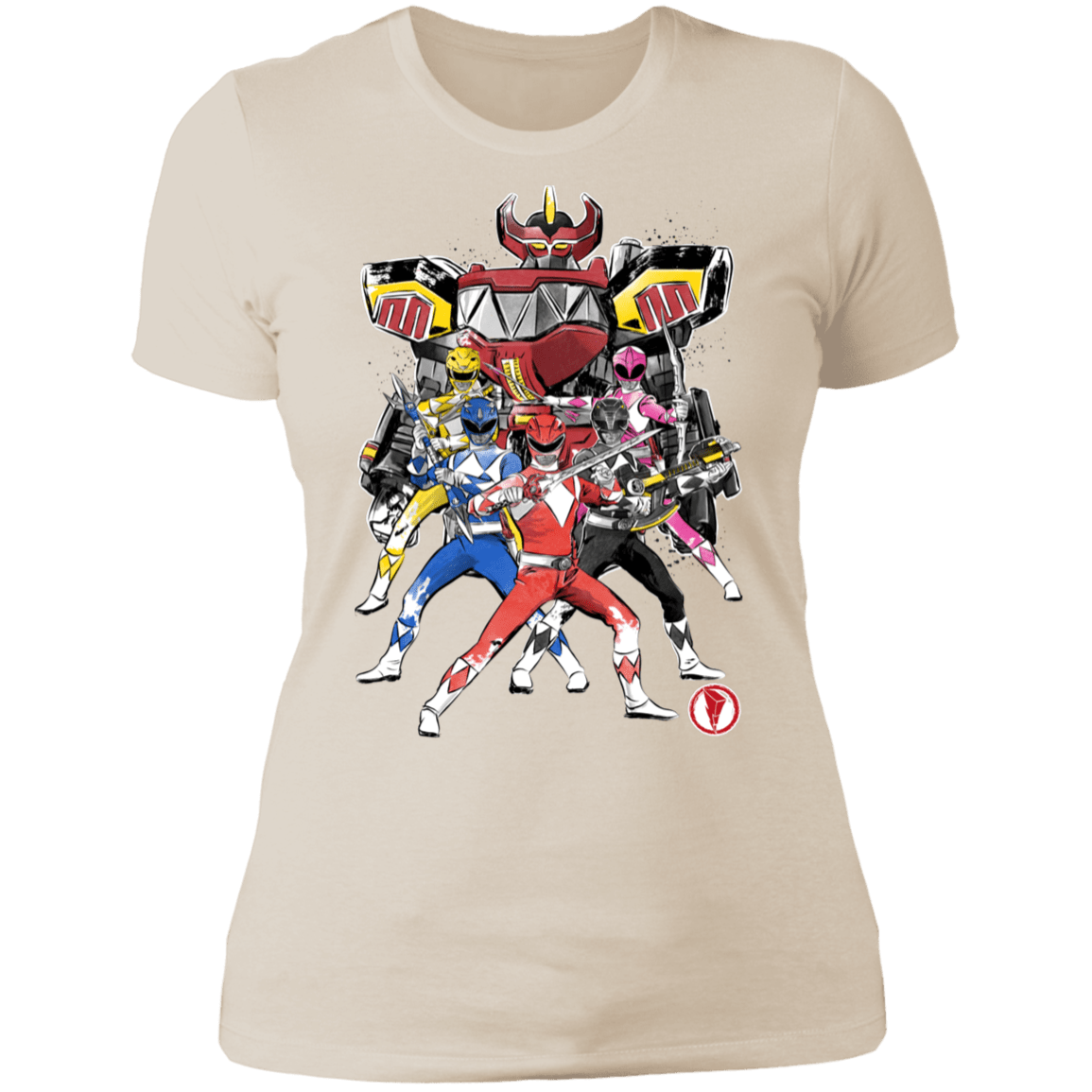 T-Shirts Ivory/ / S Power Rangers sumi-e Women's Premium T-Shirt