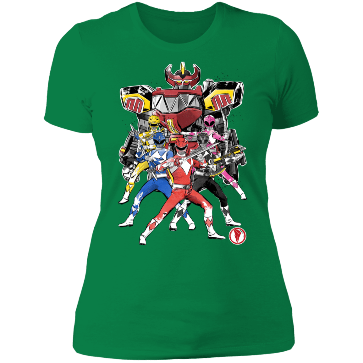 T-Shirts Kelly Green / S Power Rangers sumi-e Women's Premium T-Shirt