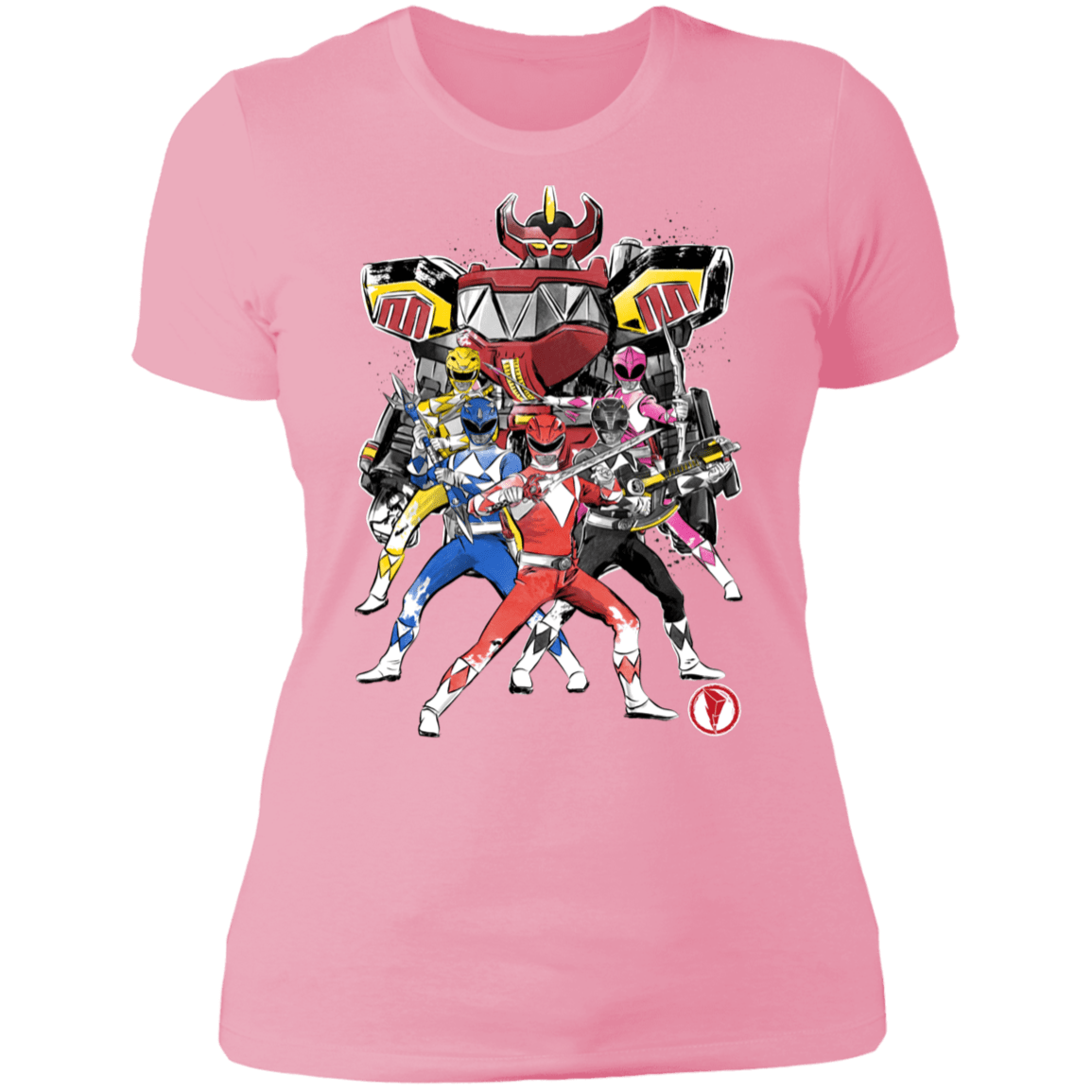 T-Shirts Light Pink / S Power Rangers sumi-e Women's Premium T-Shirt