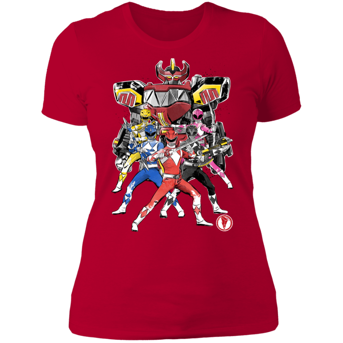 T-Shirts Red / S Power Rangers sumi-e Women's Premium T-Shirt