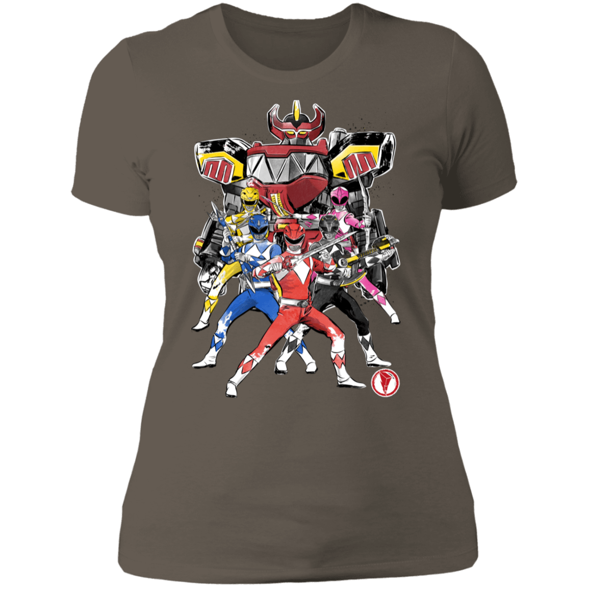 T-Shirts Warm Grey / S Power Rangers sumi-e Women's Premium T-Shirt