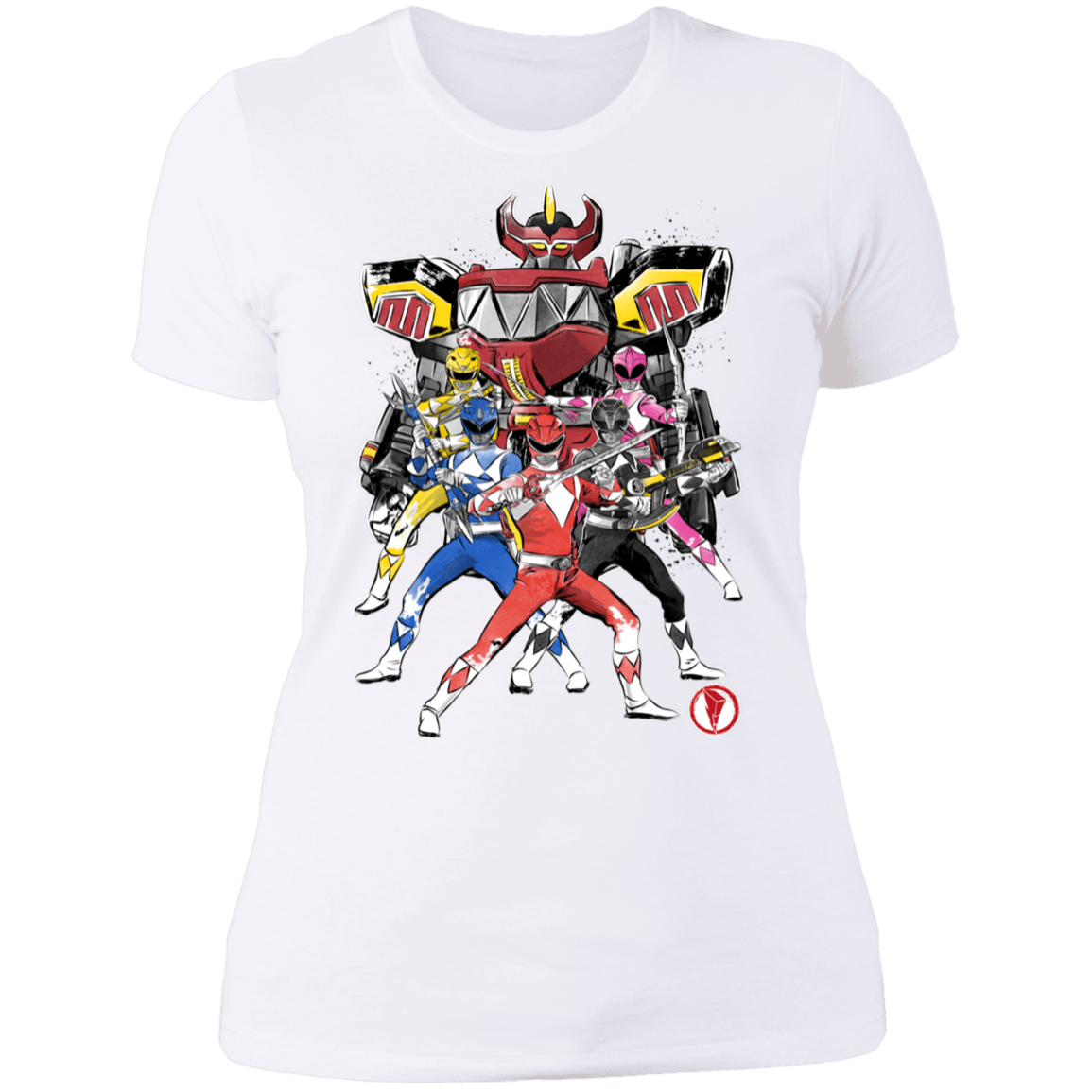 T-Shirts White / S Power Rangers sumi-e Women's Premium T-Shirt