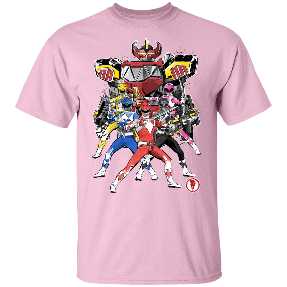 T-Shirts Light Pink / YXS Power Rangers sumi-e Youth T-Shirt