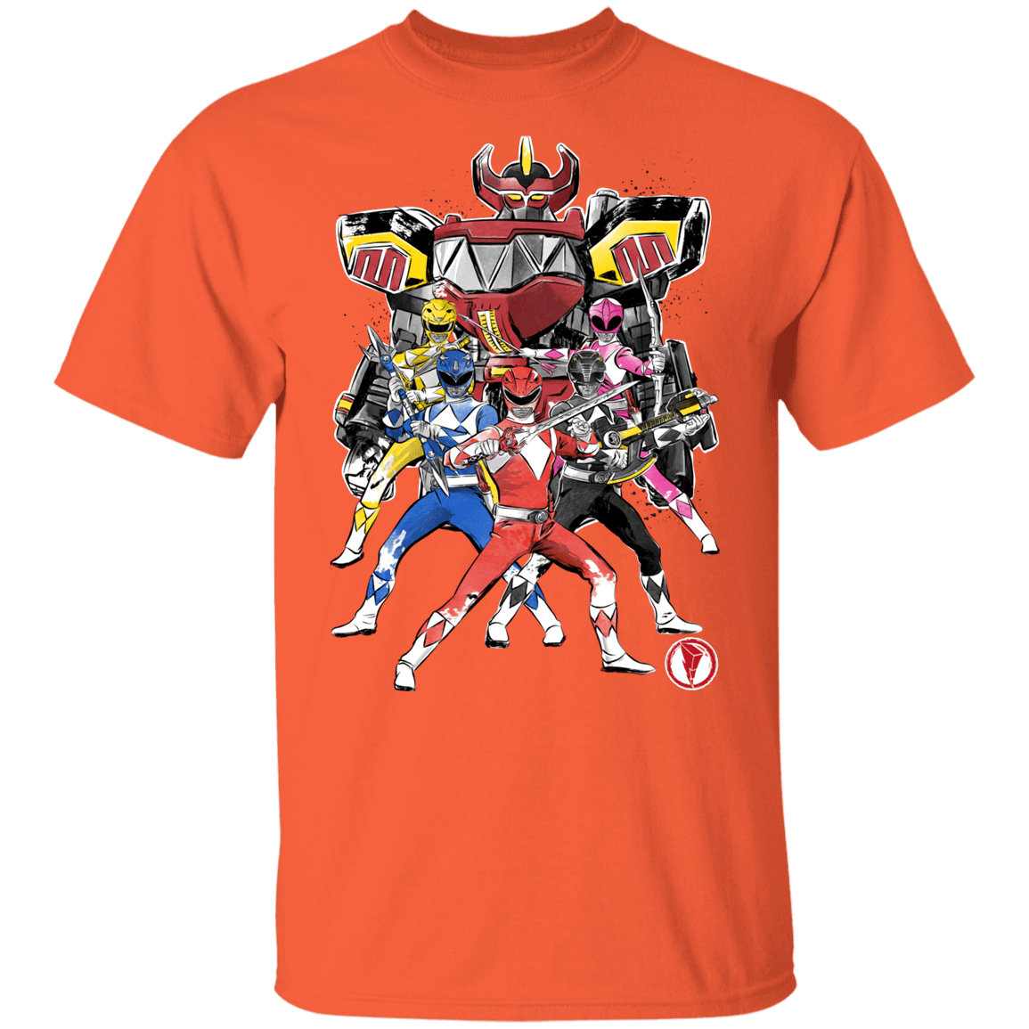 T-Shirts Orange / YXS Power Rangers sumi-e Youth T-Shirt