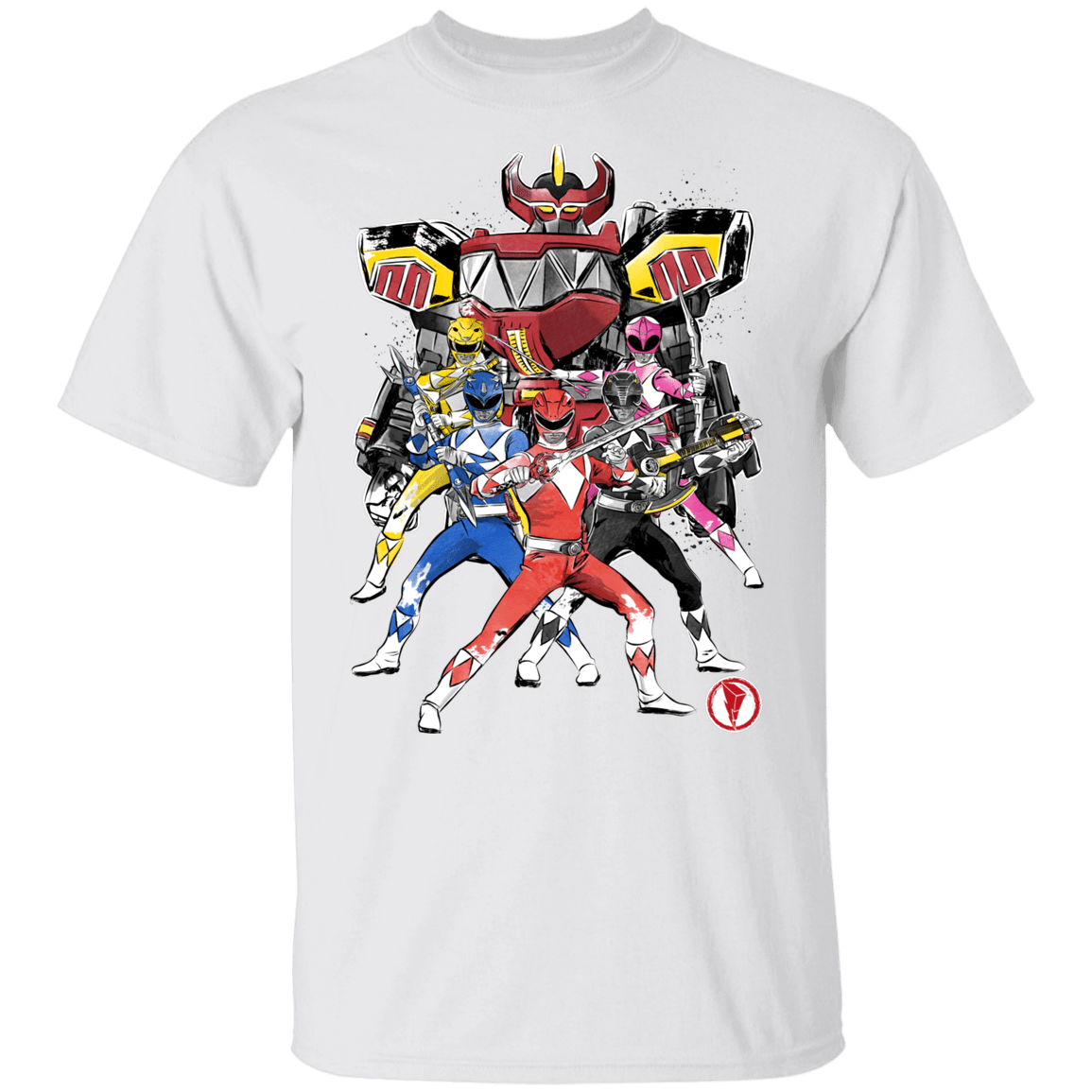 T-Shirts White / YXS Power Rangers sumi-e Youth T-Shirt