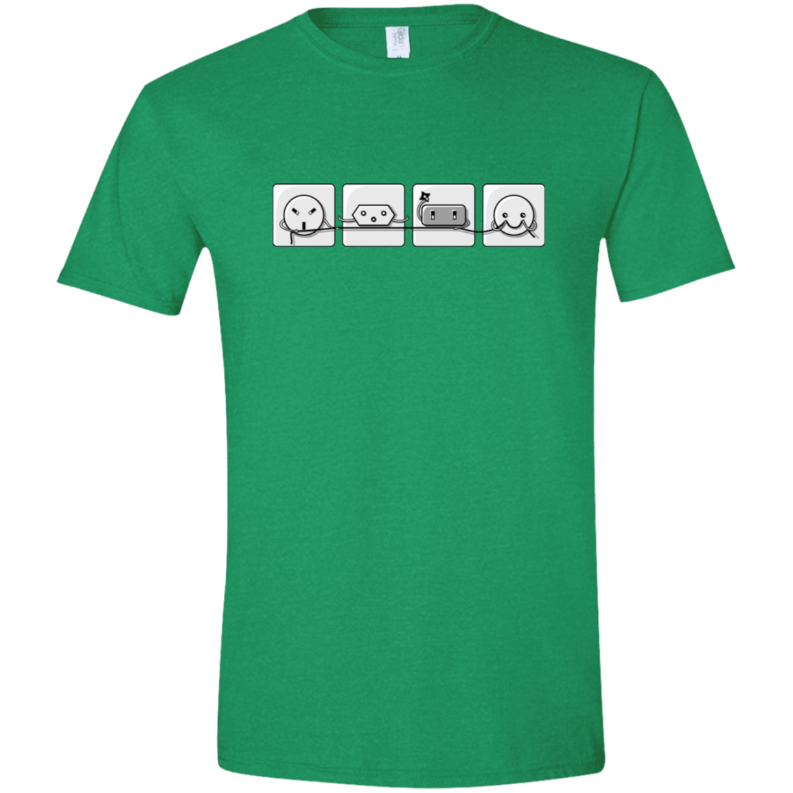 T-Shirts Heather Irish Green / M Power Struggle Men's Semi-Fitted Softstyle