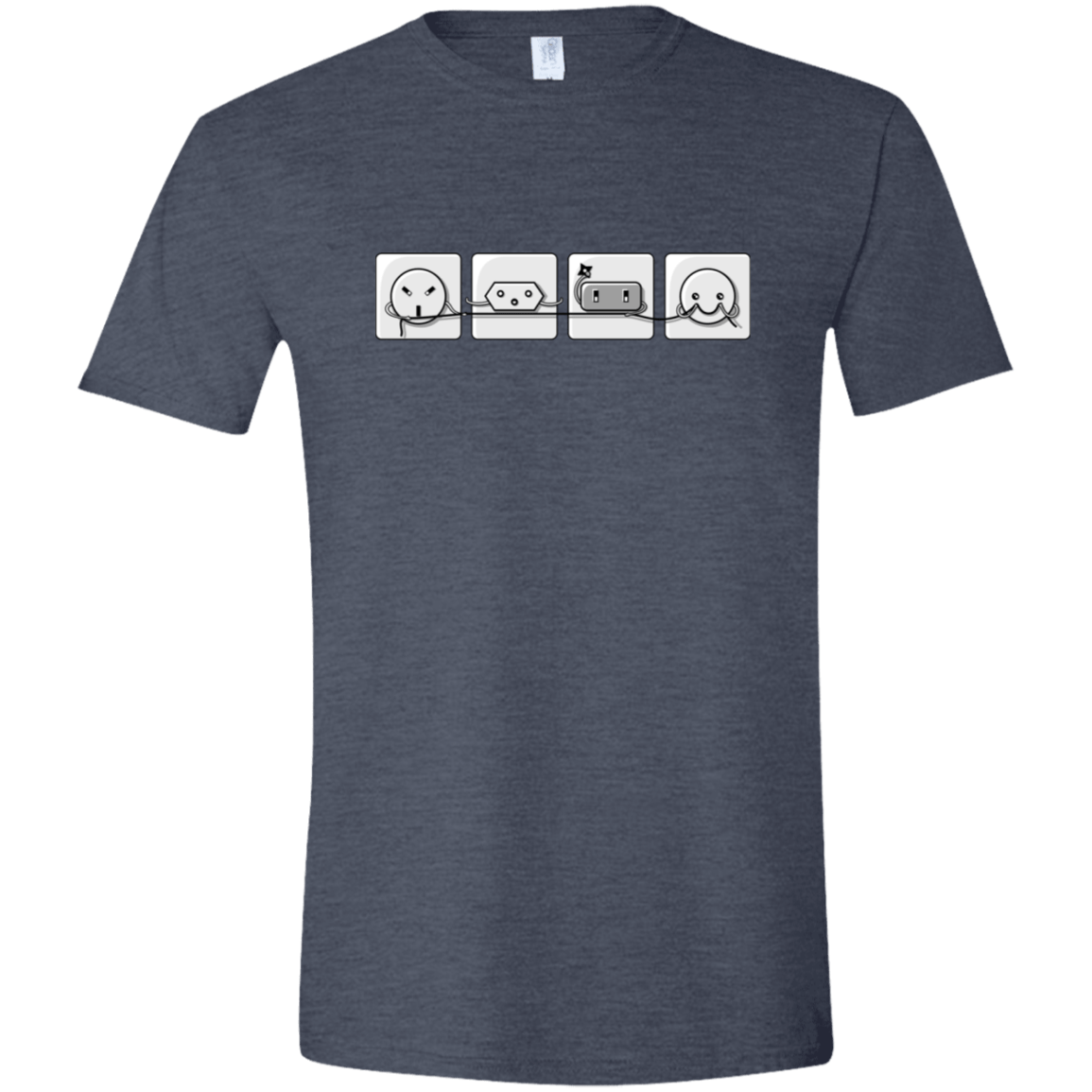 T-Shirts Heather Navy / S Power Struggle Men's Semi-Fitted Softstyle