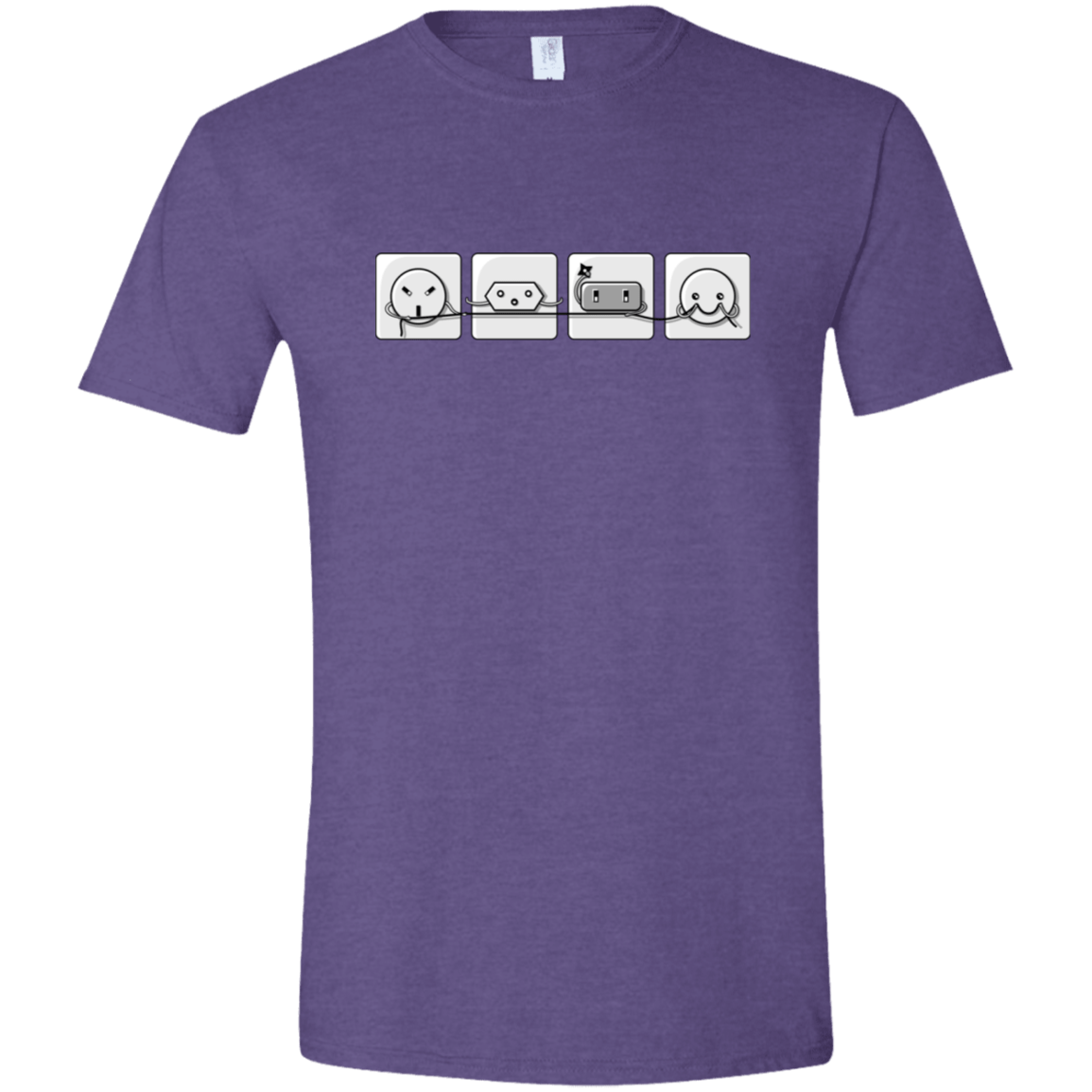 T-Shirts Heather Purple / S Power Struggle Men's Semi-Fitted Softstyle