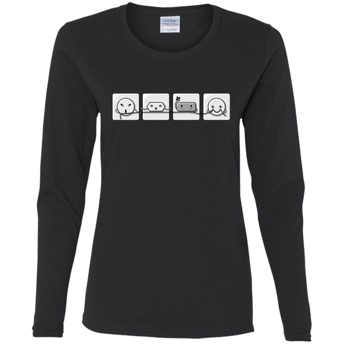 T-Shirts Black / S Power Struggle Women's Long Sleeve T-Shirt