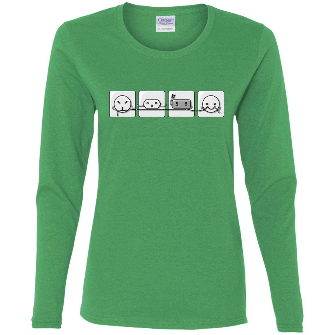 T-Shirts Irish Green / S Power Struggle Women's Long Sleeve T-Shirt