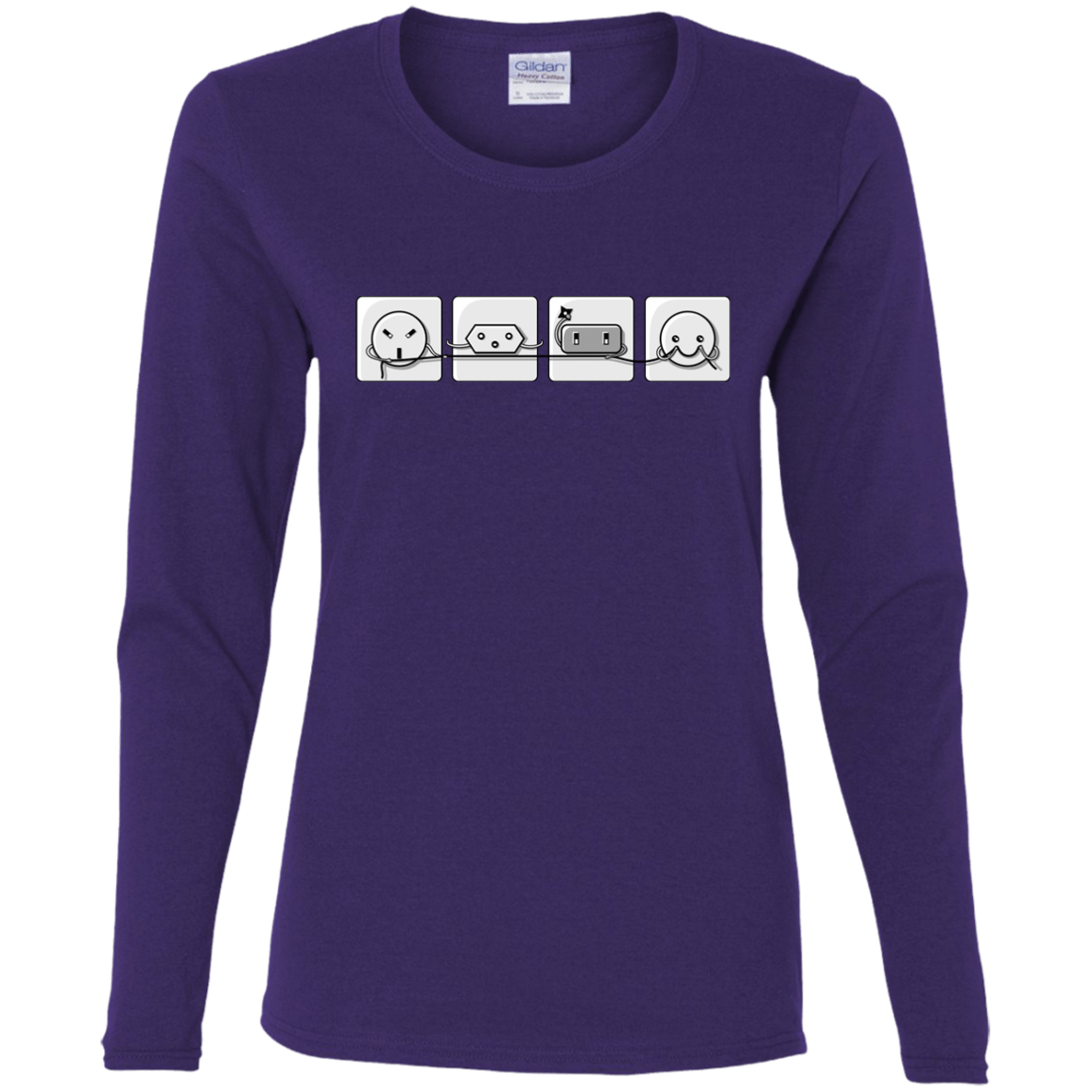 T-Shirts Purple / S Power Struggle Women's Long Sleeve T-Shirt
