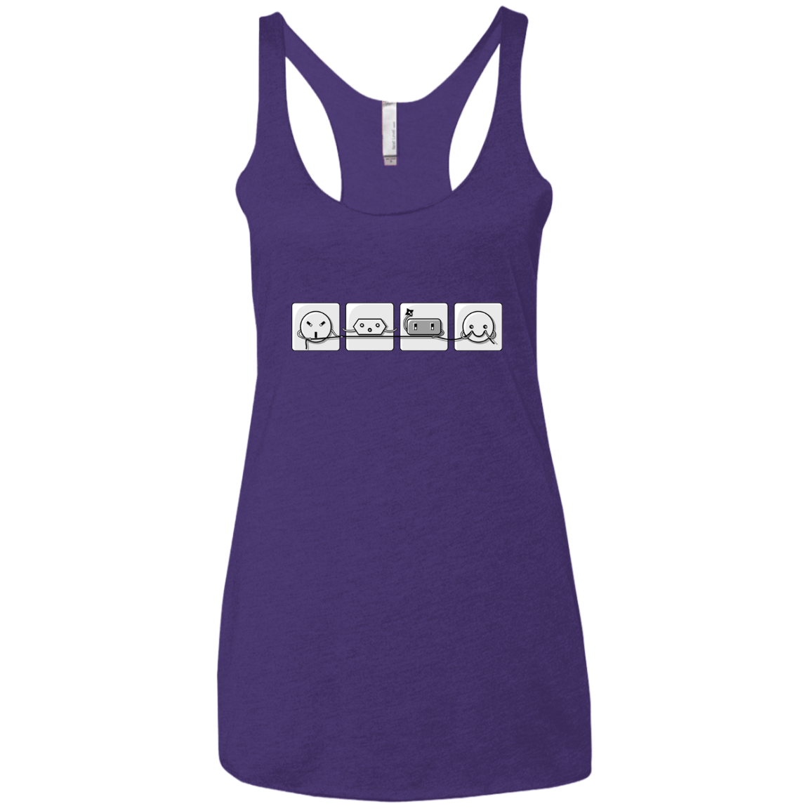 T-Shirts Purple Rush / X-Small Power Struggle Women's Triblend Racerback Tank