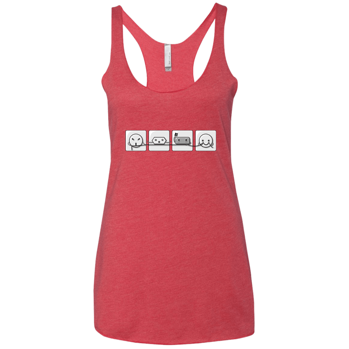 T-Shirts Vintage Red / X-Small Power Struggle Women's Triblend Racerback Tank