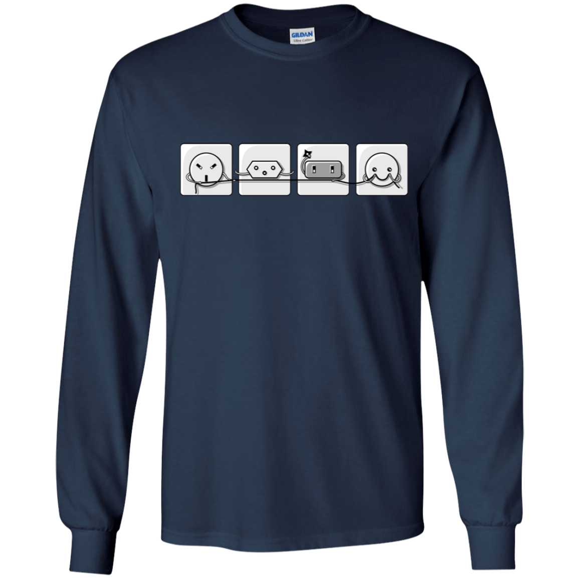 T-Shirts Navy / YS Power Struggle Youth Long Sleeve T-Shirt