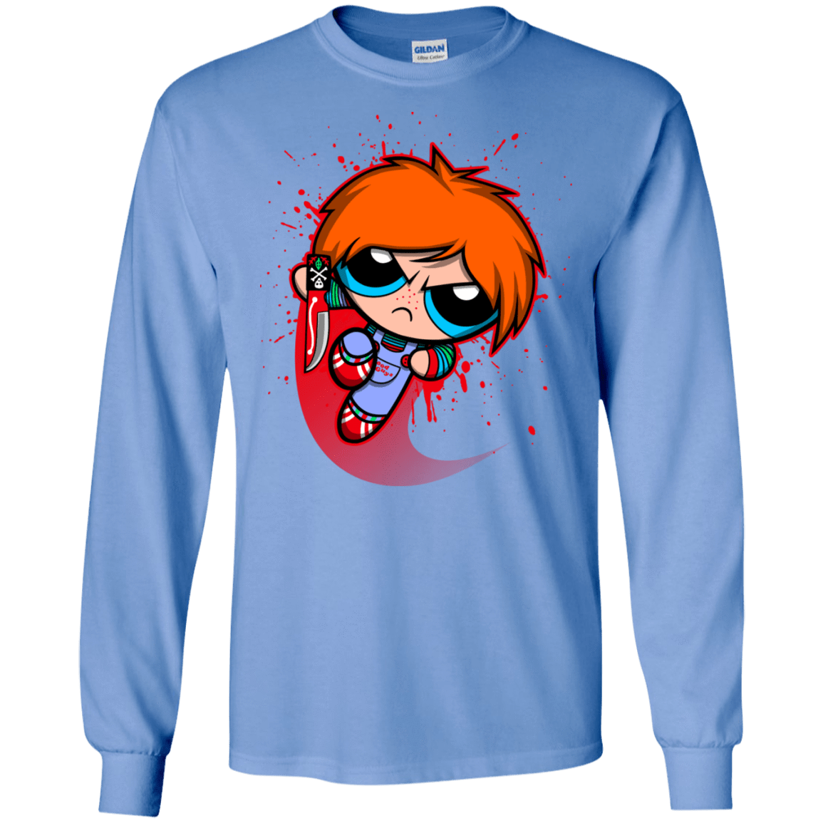 T-Shirts Carolina Blue / S Powerchuck Toy Men's Long Sleeve T-Shirt