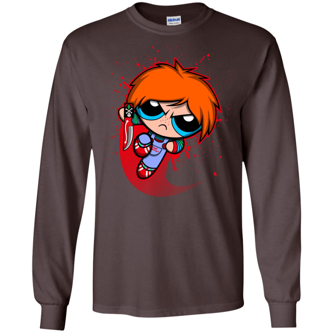 T-Shirts Dark Chocolate / S Powerchuck Toy Men's Long Sleeve T-Shirt