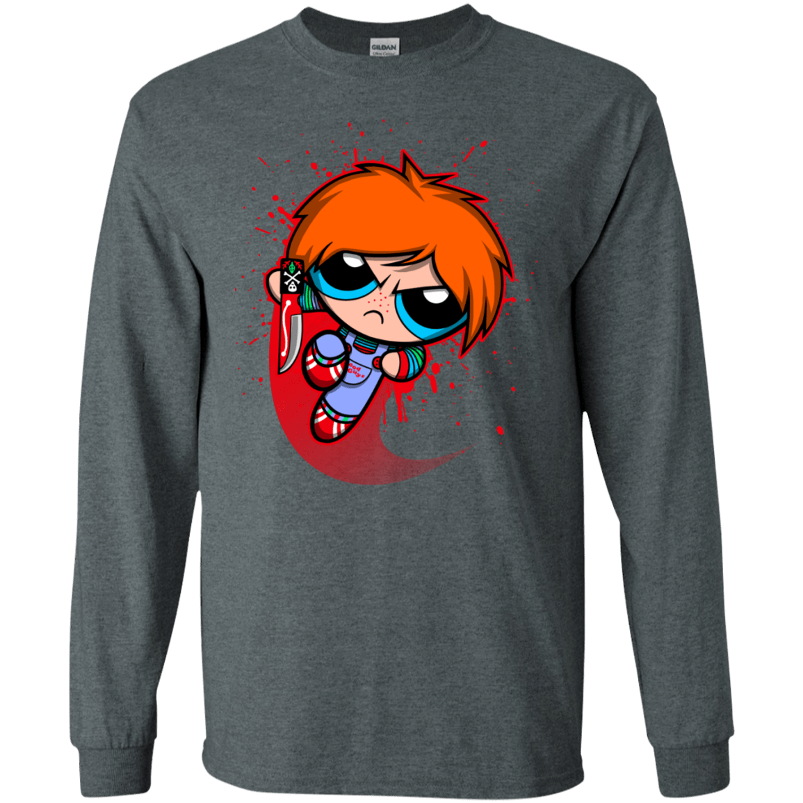 T-Shirts Dark Heather / S Powerchuck Toy Men's Long Sleeve T-Shirt