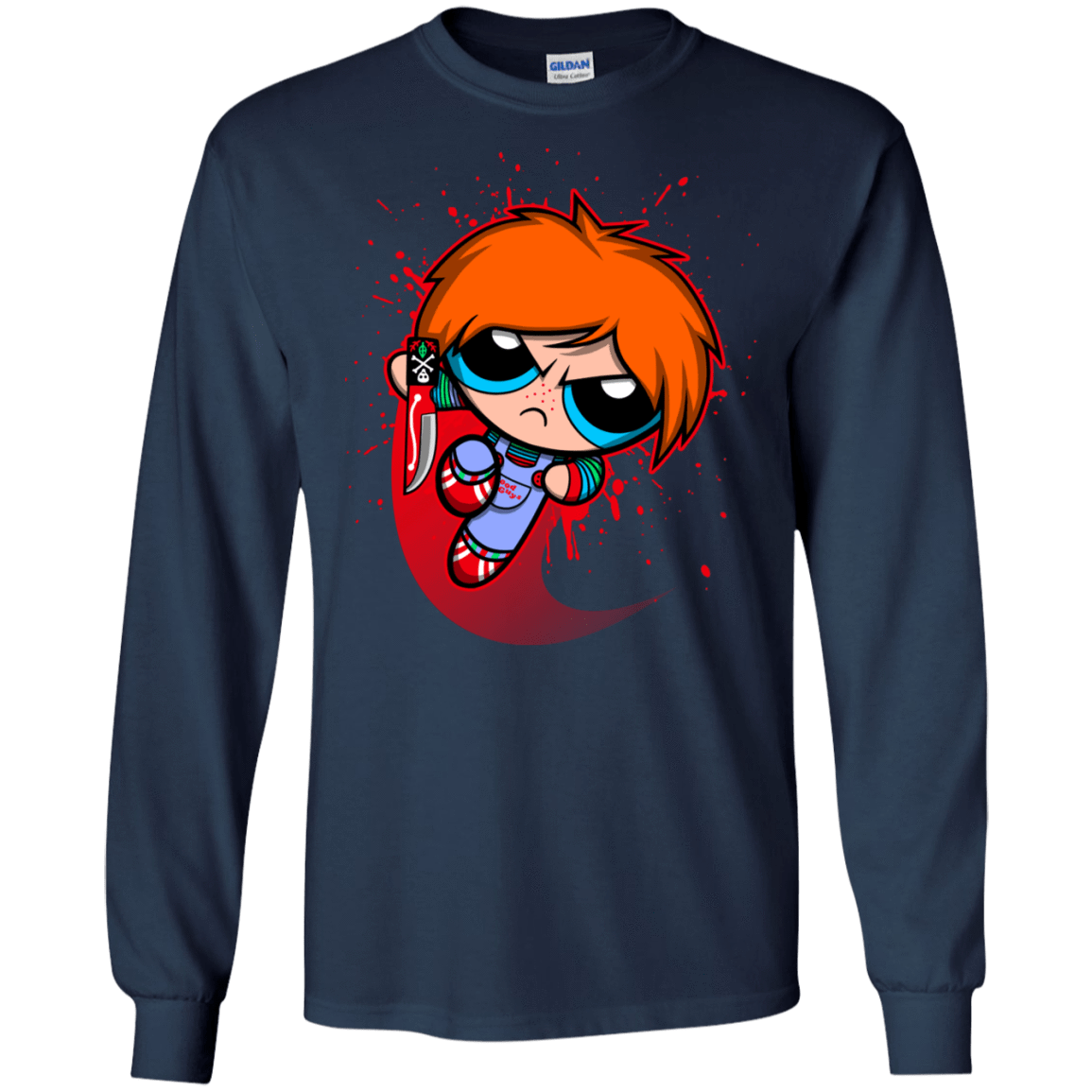 T-Shirts Navy / S Powerchuck Toy Men's Long Sleeve T-Shirt