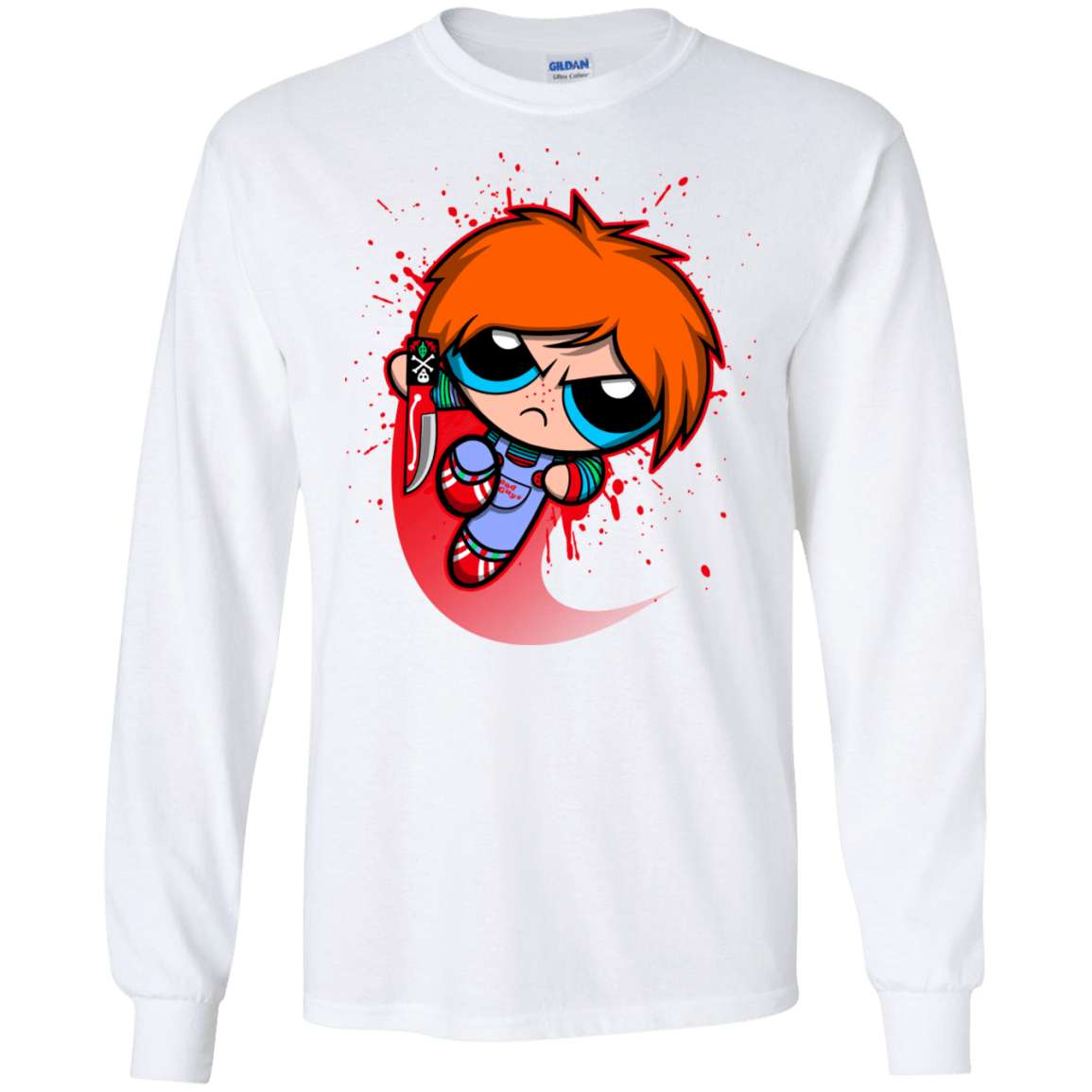 T-Shirts White / S Powerchuck Toy Men's Long Sleeve T-Shirt