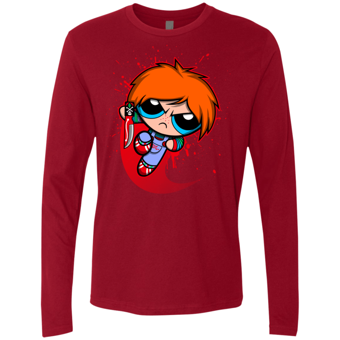 T-Shirts Cardinal / S Powerchuck Toy Men's Premium Long Sleeve